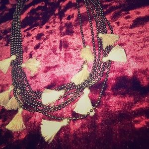 7 layer tassel necklace